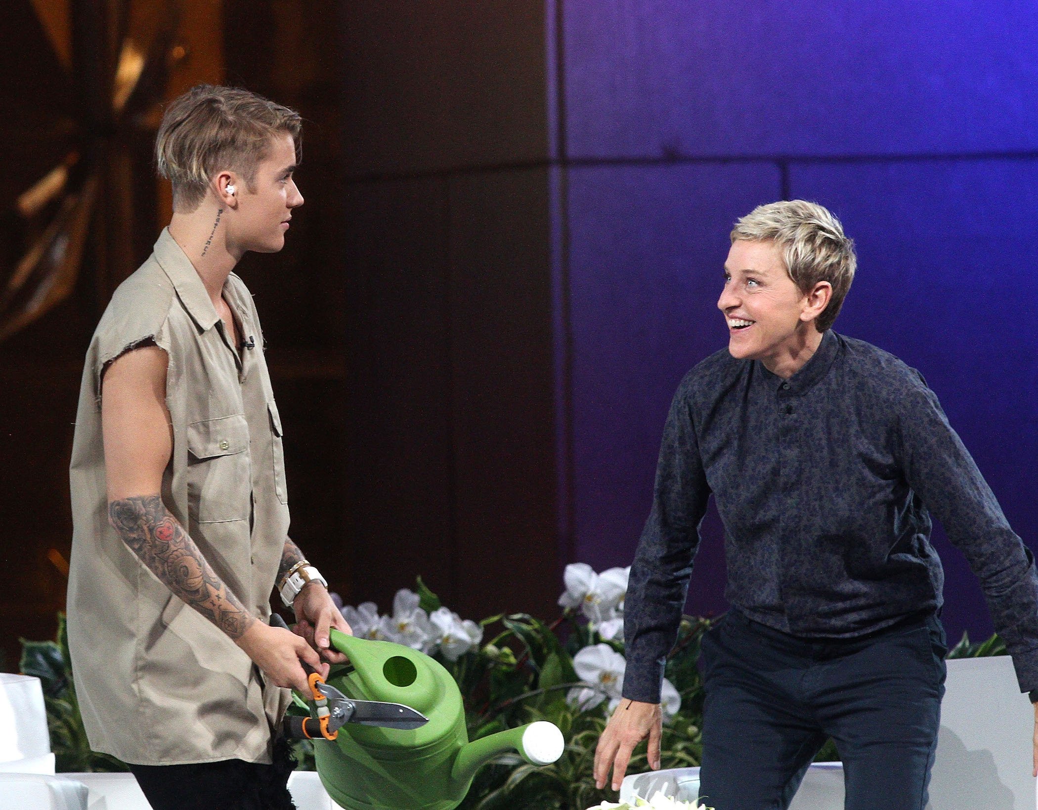 Justin Bieber attends 'The Ellen Degeneres Show'