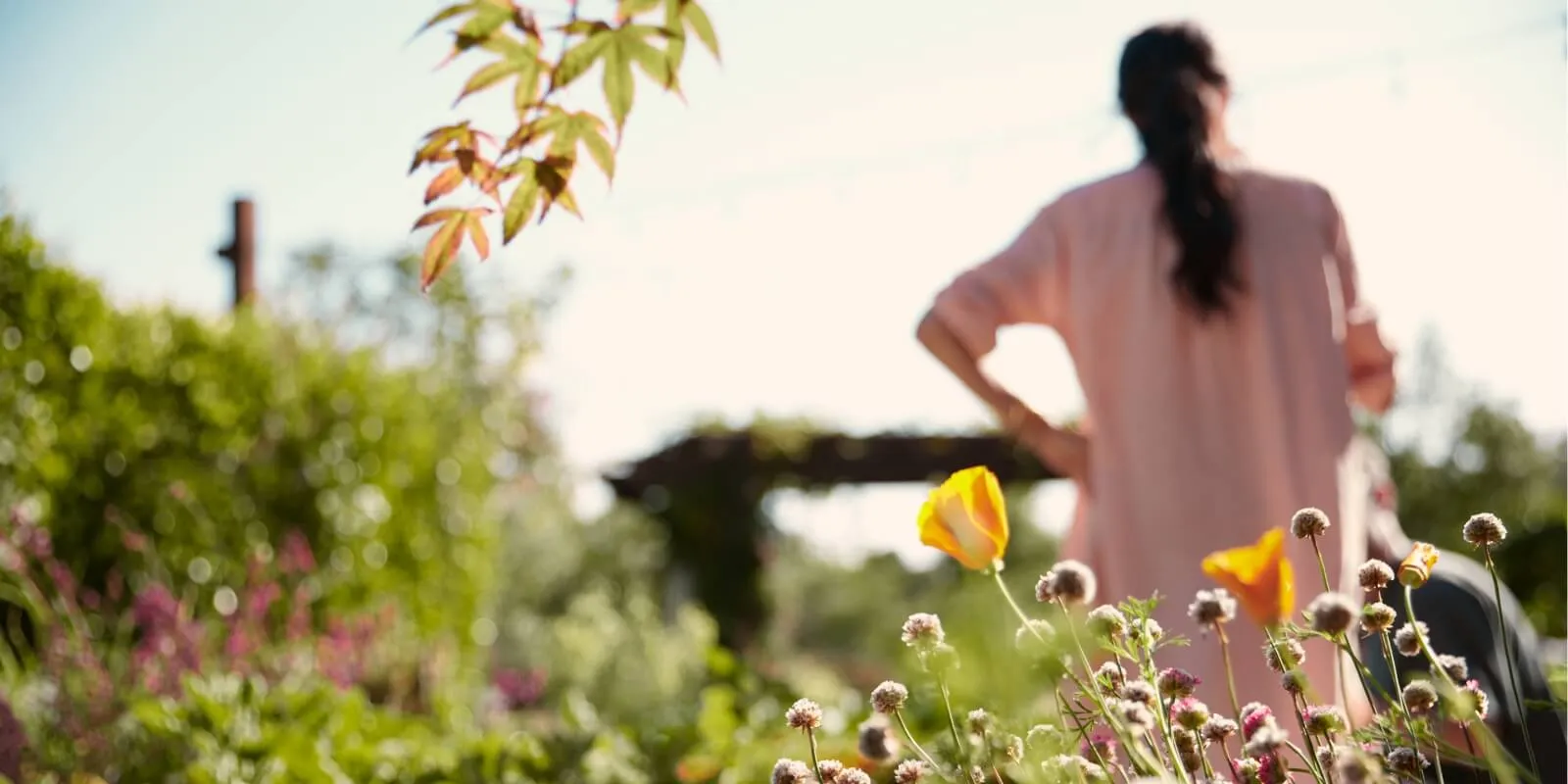 Meghan Markle poses in a flower garden for 'With Love, Meghan'