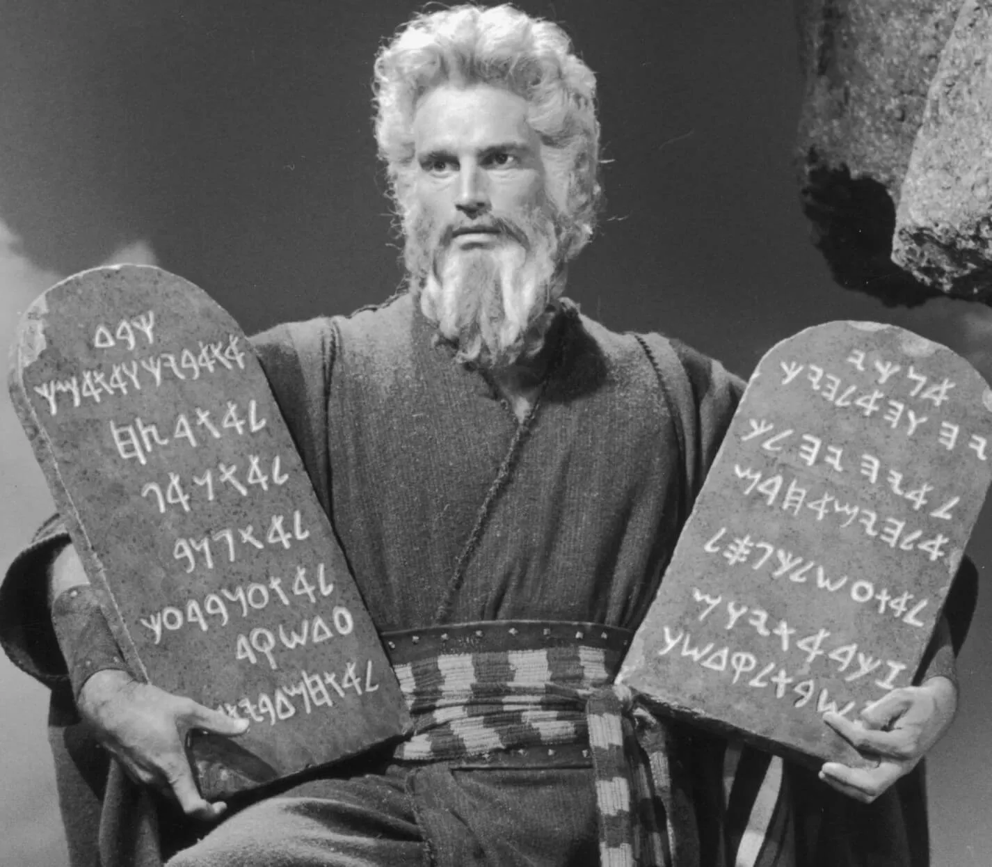 Charlton Heston as Moses in 'The Ten Commandments' (1956)