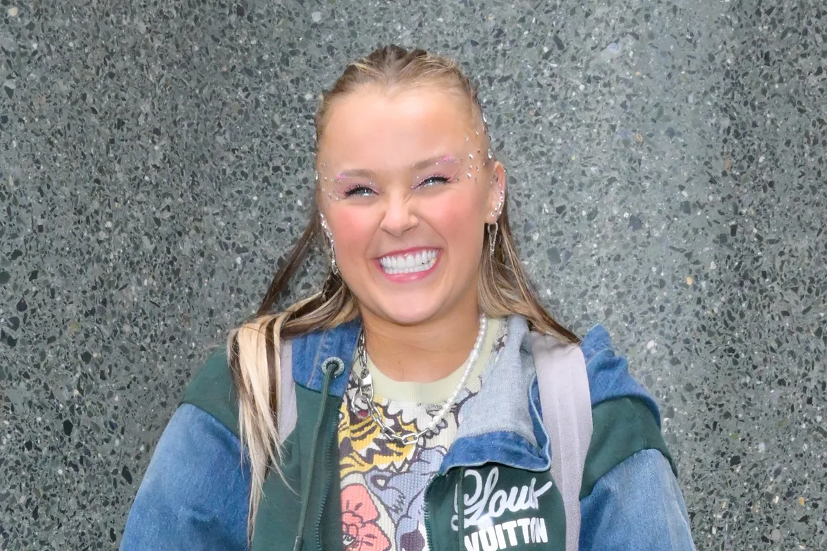 JoJo Siwa is seen outside "ABC Studio" on May 14, 2025 in New York City.