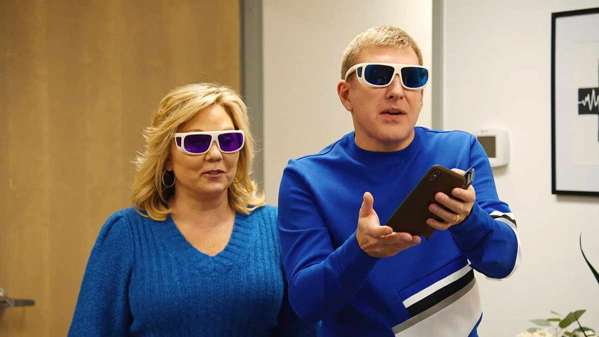 Julie Chrisley and Todd Chrisley appear on 'Chrisley Knows Best' in 2020