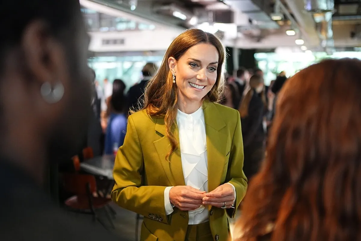 Kate Middleton during a visit to British Fashion Council at 180 Studios in London to present the Queen Elizabeth II Award