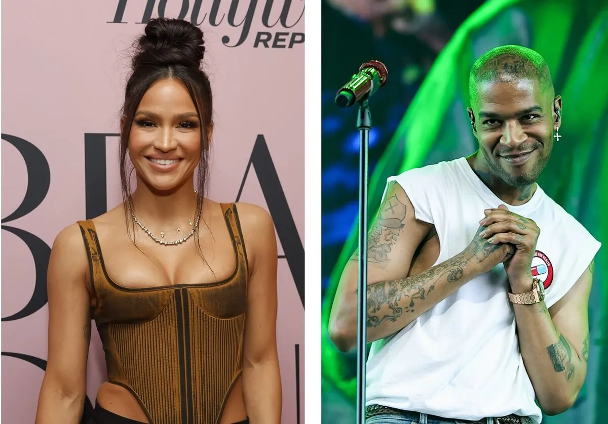 (L) Cassie attends The Hollywood Reporter Beauty Dinner, (R) Kid Cudi performs at Coachella 2024