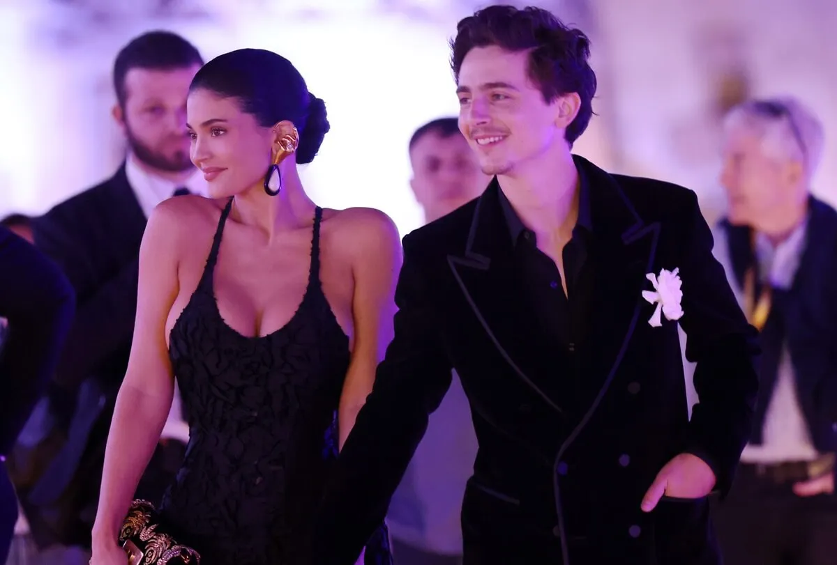 Kylie Jenner and Timothee Chalamet attend the red carpet during the 70th David Di Donatello in Rome