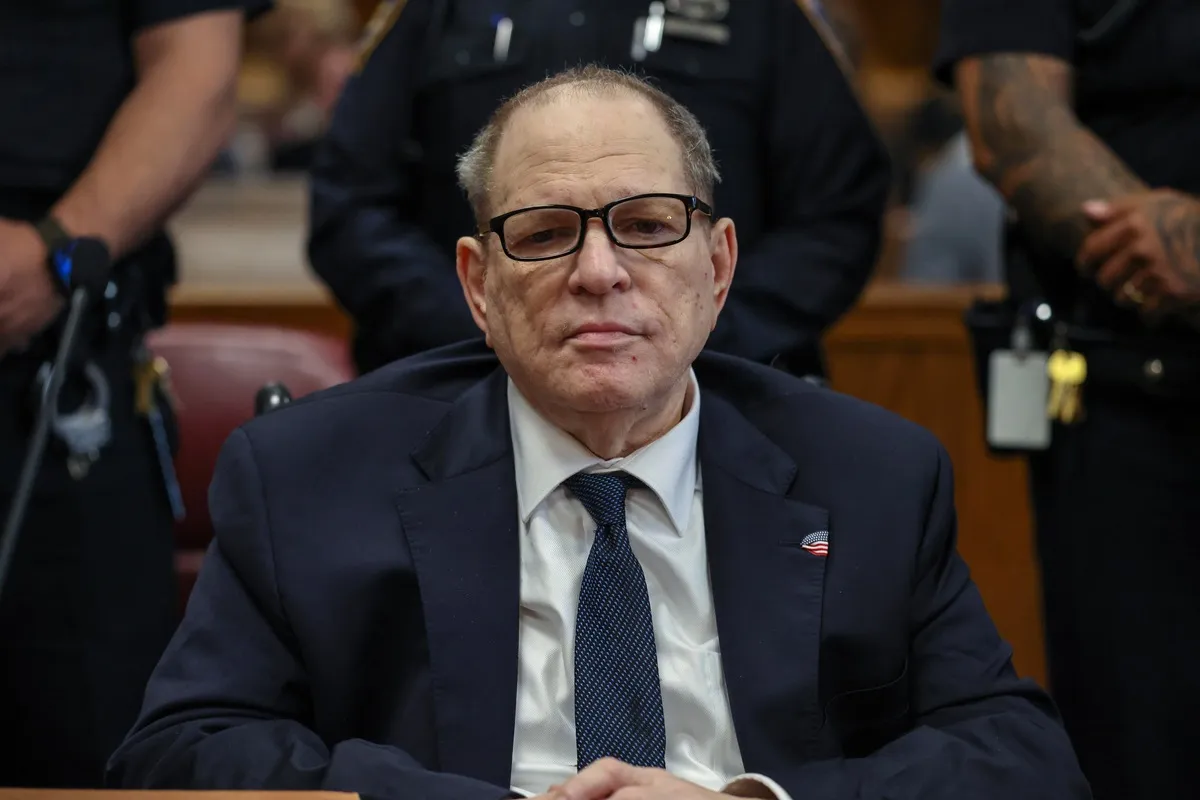 Former film producer Harvey Weinstein appears for his retrial at Manhattan Criminal Court on May 29, 2025 in New York City.